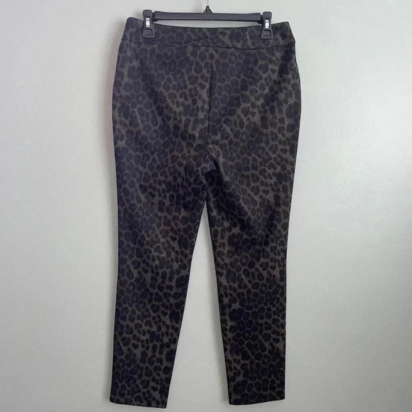 EUC Soft Surroundings Onca Ponte Pants Leopard Animal Print Sz Medium Petite PM - Picture 6 of 7